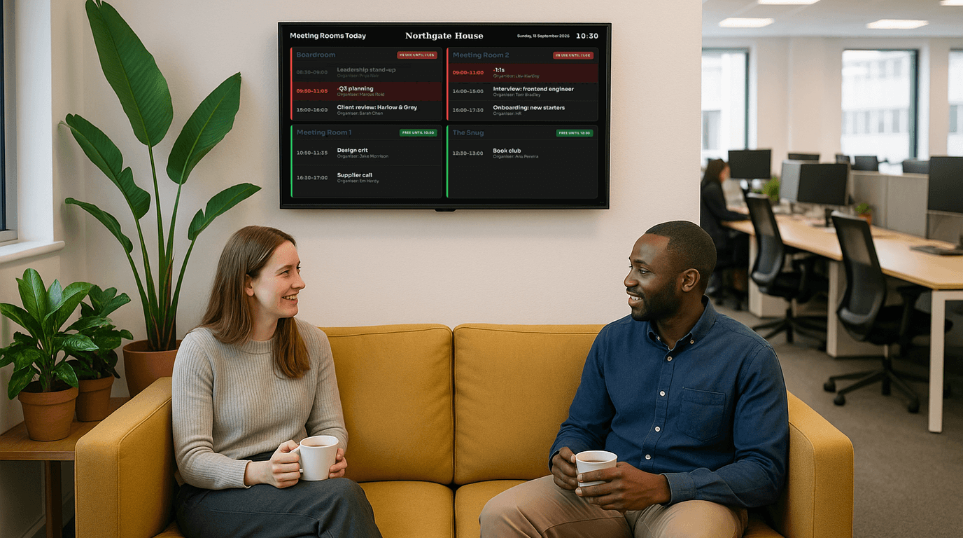 Live Dashboards on a NowBoard screen