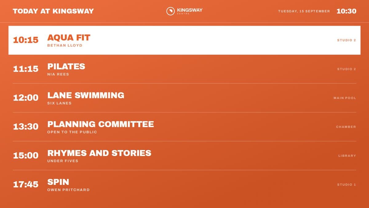 The Schedule Board in the Poster Style